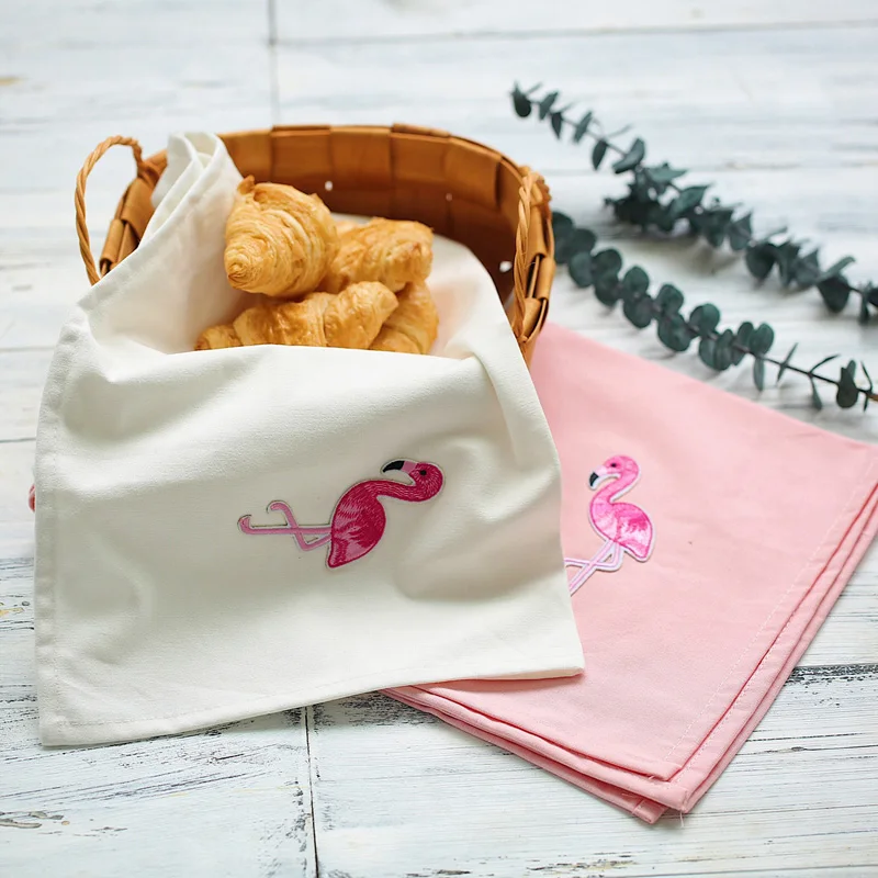 Simple Styles Pink White Flamingo Tablecloth Photography Backdrop Cloth Background Accessories Studio Props for Food Tableware |