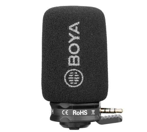 BOYA BY-A7H конденсаторный видео Vlogging Запись микрофон 3 5 мм интерфейс для iPhone Samsung Huawei
