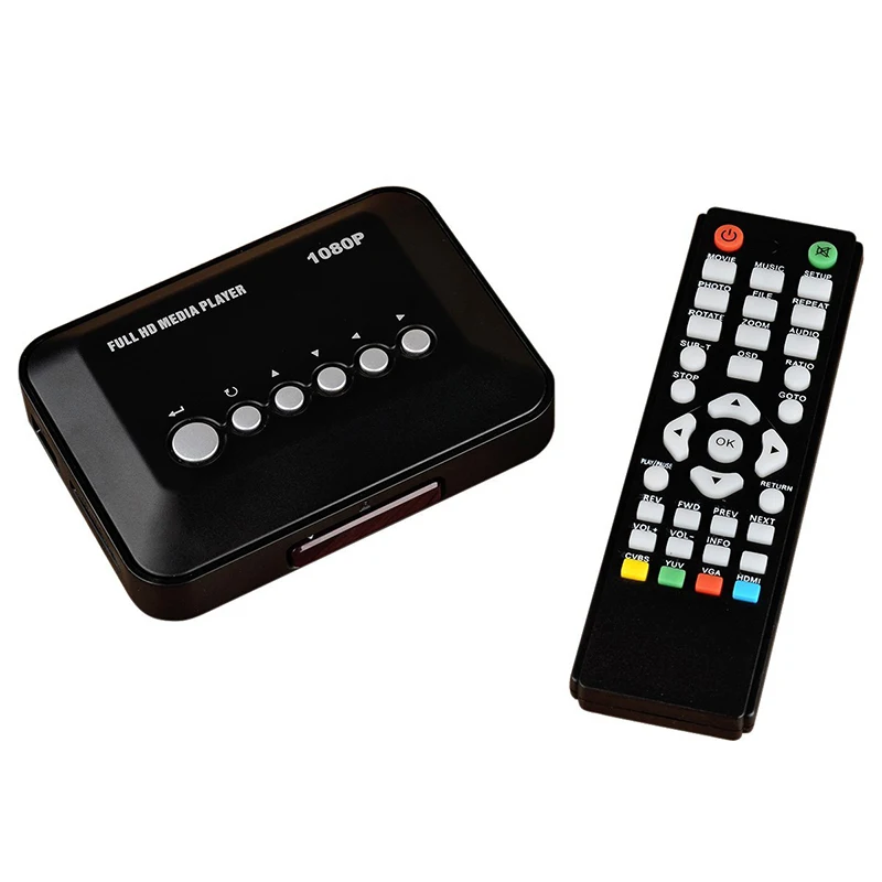 Новый медиаплеер Full HD Mini 1080P мультимедийный плеер медиа бокс с поддержкой USB SD/MMC в