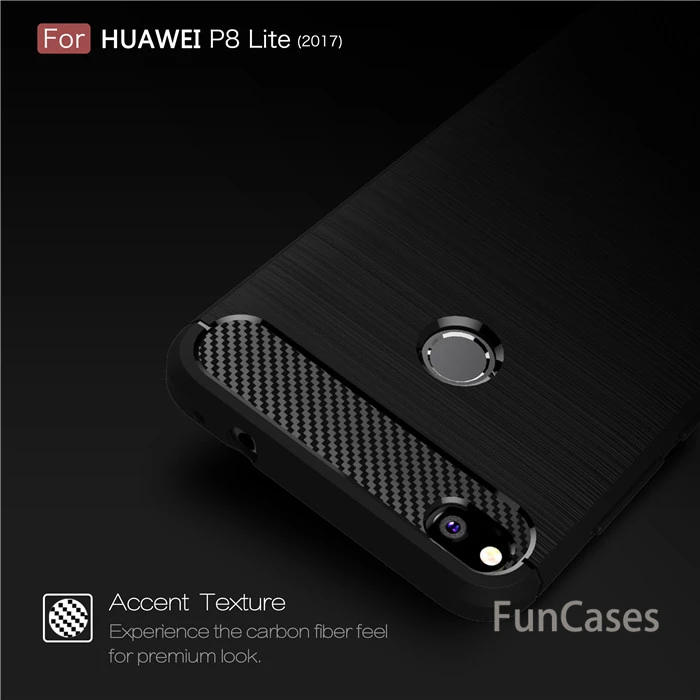 Для huawei P8 P9 lite 2017 чехол Carbon Fibre Матовый ТПУ Smart для телефона s Роскошные