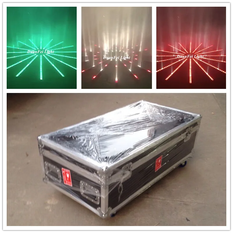(Flightcase) 8 шт. комнатный телефон rgbw 4 в 1 сценический прожектор настенный