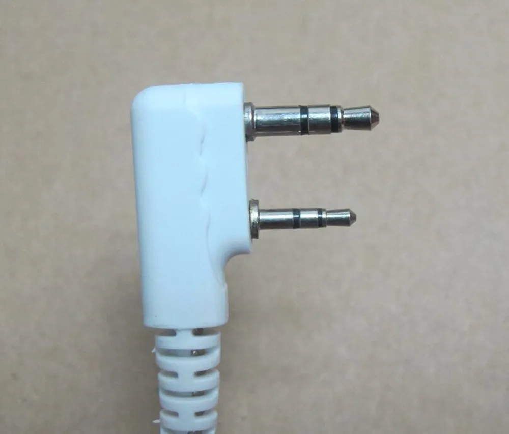

OPPXUN White crystal walkie talkie headset for Kenwood TK3107 TK3207 Baofeng CB Radio UV-5R GT-3 PUXING QUANSHENG 2PIN