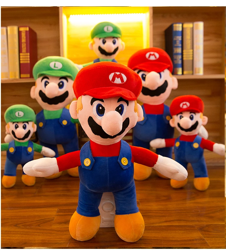 1 шт. 35 см 45 55 мультфильм аниме милые Super Mario Louis плюшевые куклы сладкий держать