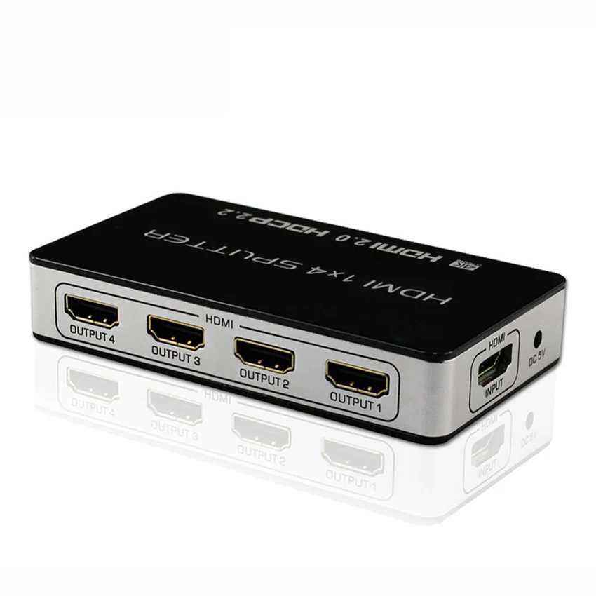 1x4 Порты и разъёмы HDMI 2 0 Splitter BOX-HDCP v2.2 (1 вход 4 выхода) -активный