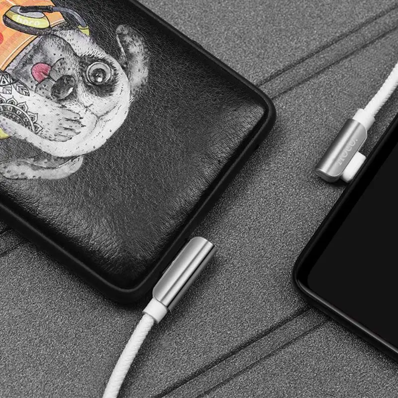 HOCO U42 1,2 м Двойной Прямоугольный Micro usb кабель для зарядки и синхронизации данных для телефонов Android type-C плетеный нейлоновый зарядный кабель