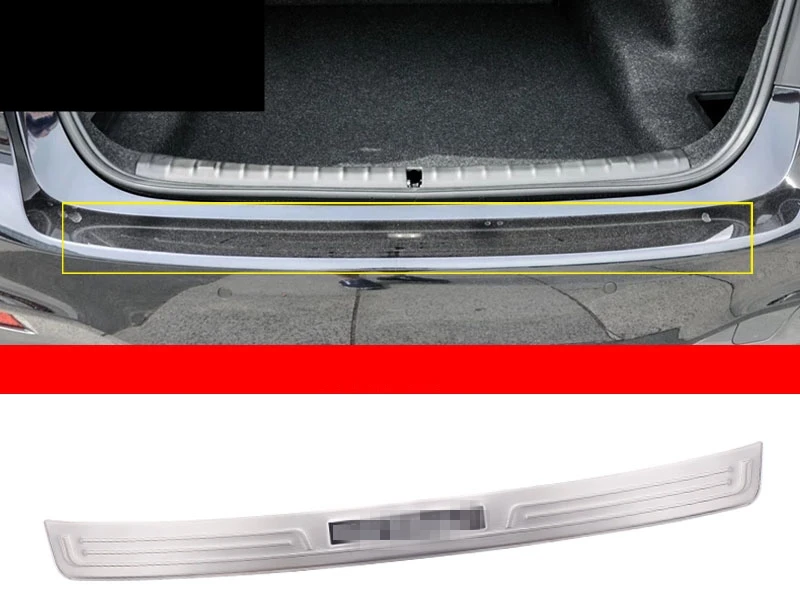 Для BMW 5 серии G30 528li 530li 2018 2019 из нержавеющей стали внутренний задний бампер