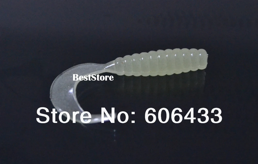 

200PCS luminous Soft Lure Fishing Bait Capuchin maggots Grub worm Silicone 6cm 5cm 4cm