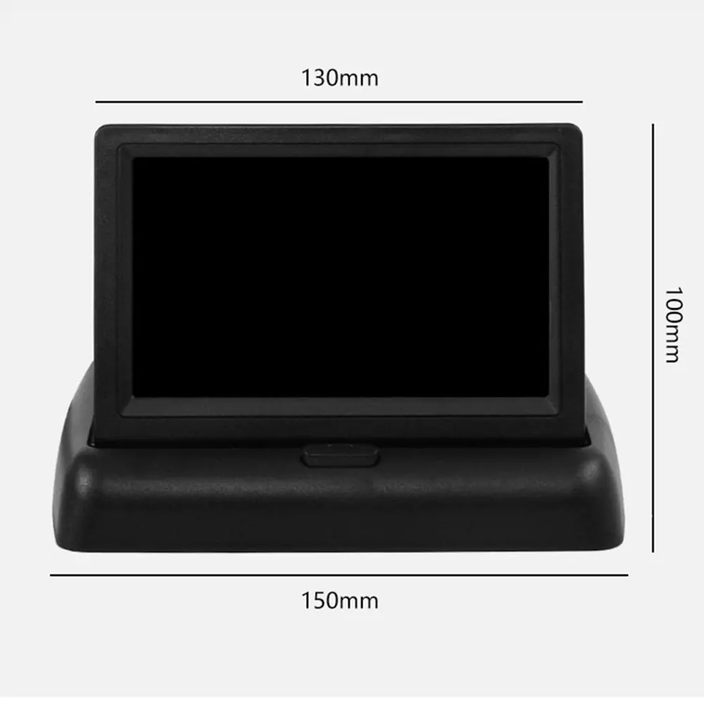4 3 &quotцветной TFT lcd Складной автомобильный монитор помощи при парковке DC 12 V
