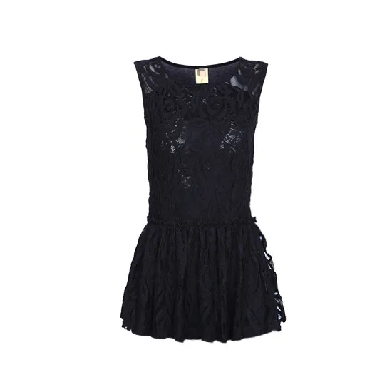 Thin waist sweet flounced lace blouse shirt big yards tricolor | Женская одежда