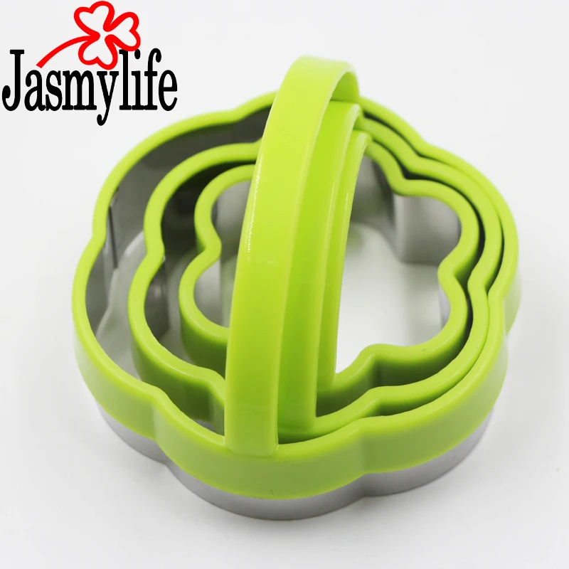 3 шт. формочки для печенья из нержавеющей стали с пластиковой ручкой инструменты