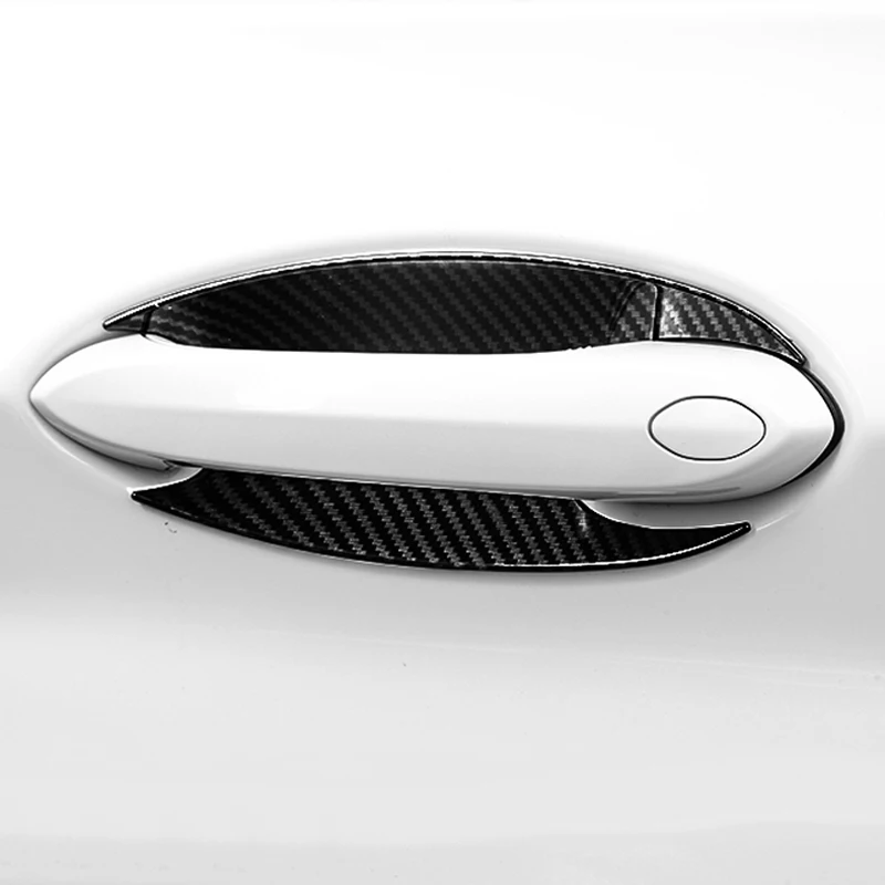 For BMW X5 G05 2019 2020 ABS Carbon Fiber Style Door Handle Bowls Cover Trim 4pcs Car Styling Accessories | Автомобили и