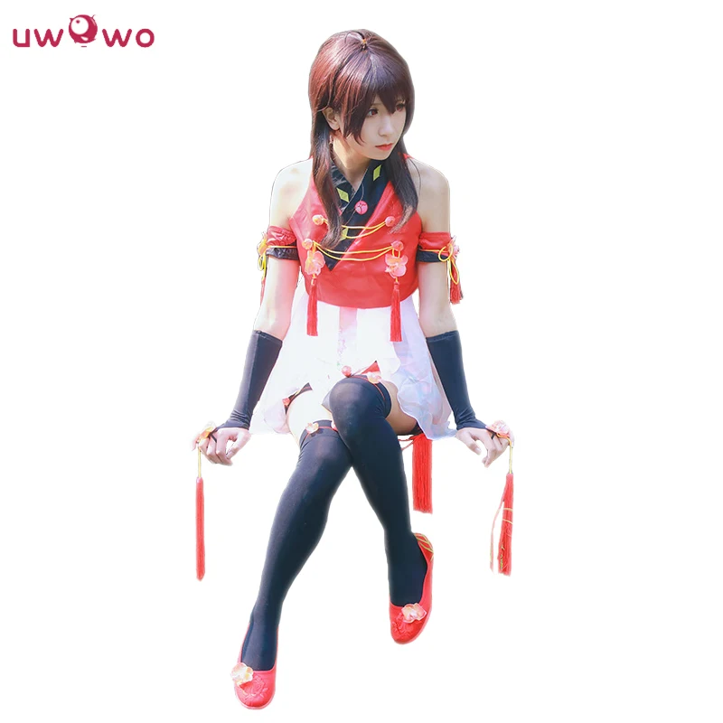UWOWO Yuezheng Ling косплей VOCALOID китайский проект белый костюм VOCALOID косплей Feminino китайский стиль Yuezheng Ling костюмы