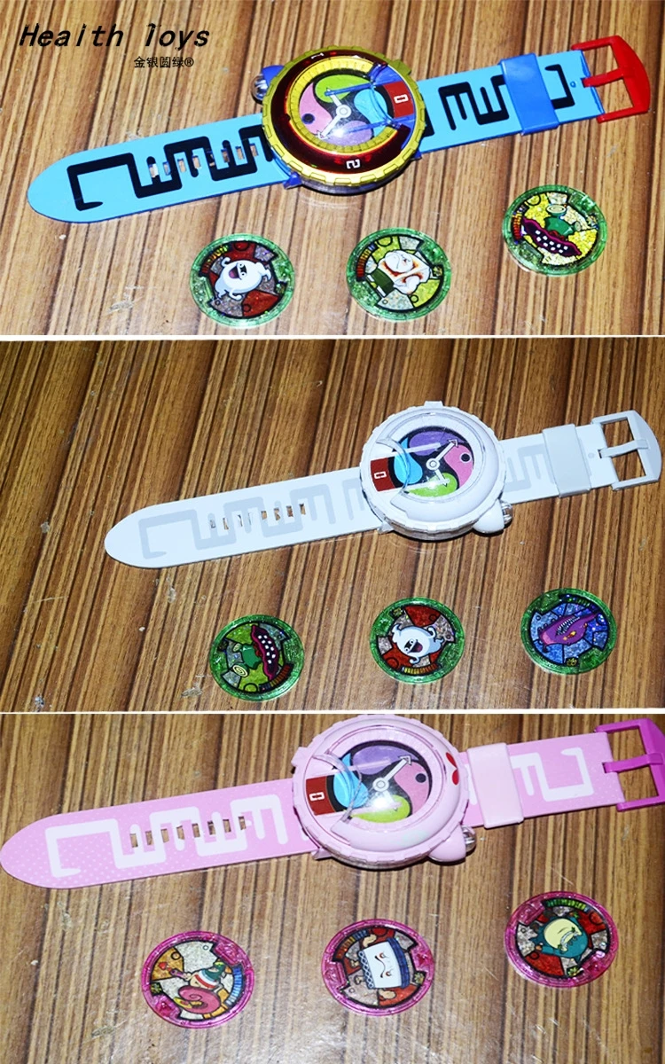 Новинка 2017 года японского аниме Yokai Watch DX Йо Кай наручные часы детские игрушки с 3