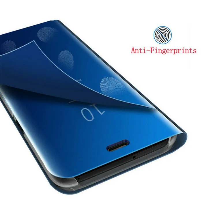 Для huawei Y6 Pro Y7 Y9 чехол умный зеркальный чехол для huawei Y5 Y6 Y7 Prime Y9 откидная кожаная задняя крышка с подставкой