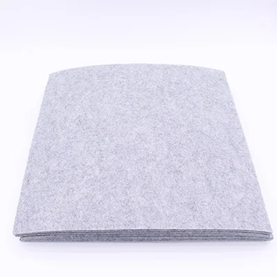 10 Pcs Gray CMCYILING черный белый серый 10 шт./партия 30*30 см фетровая ткань 3 мм Толщина полиэфирная ткань для поделок войлочные листы - Цвет: 10 Pcs Gray