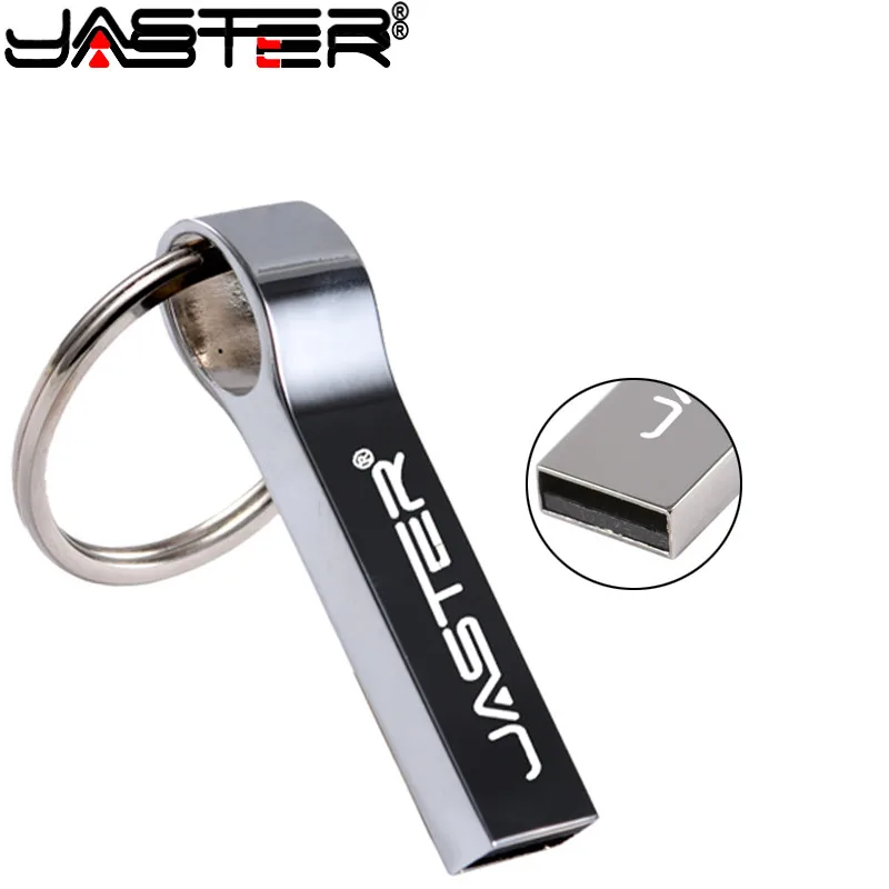 USB флеш накопитель JASTER металлический из нержавеющей стали 64 ГБ 32 8 16 4 Гб 2 0 флешка с