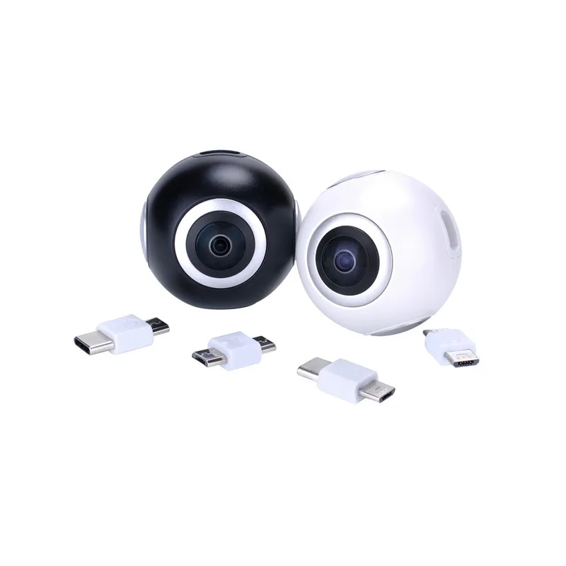 Новый 720 градусов HD 360 видео VR камеры двойной широкоугольный объектив для съемки