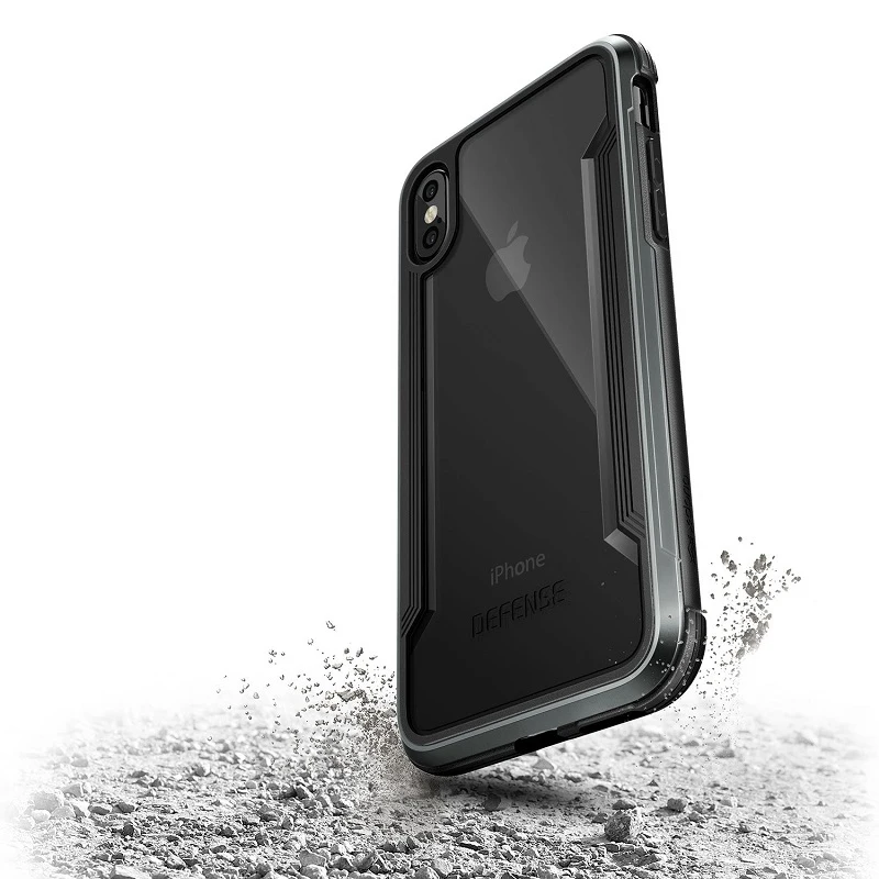 X-Doria Phone Case For iPhone XS X Defense Shield Military Grade Drop Tested Aluminum Protective Cover |
