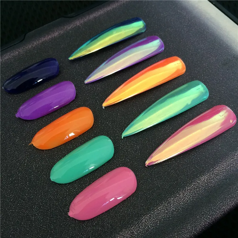 Оптовая продажа Золото Аврора порошок неонового пигмента Хамелеон Русалка супер