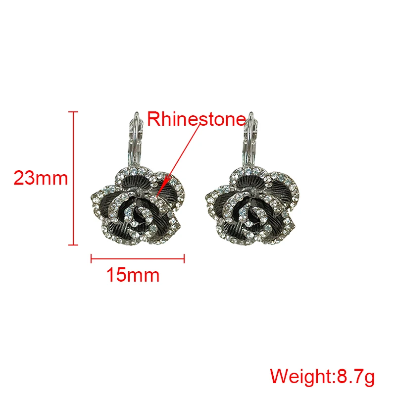 Серьги Мода Серьга букле d'oreille Миньон цветок висячие серьги звезды