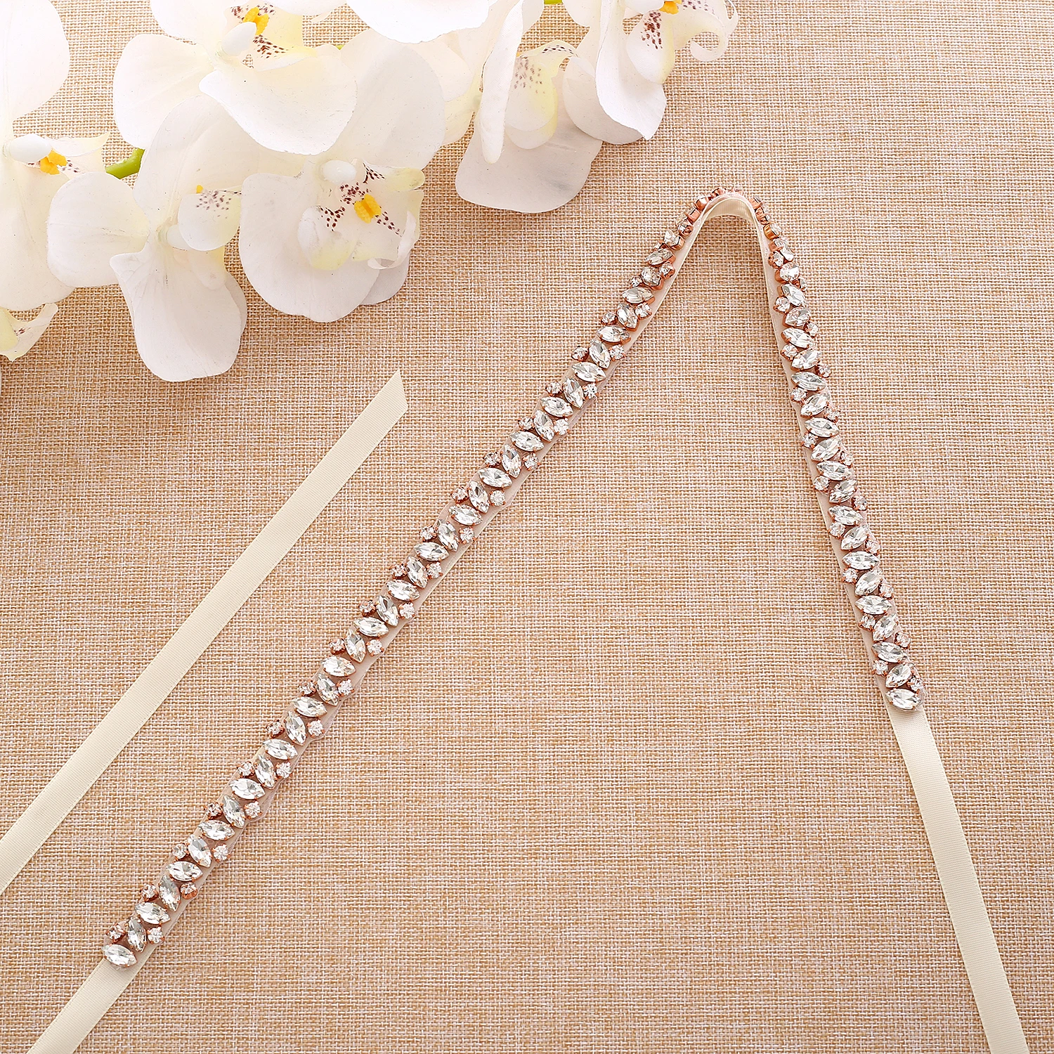 Crystal Bridal Belt Rhinestones Wedding Belt Handmade Diamond Wedding Sash For Bridal Accessories Y135RG