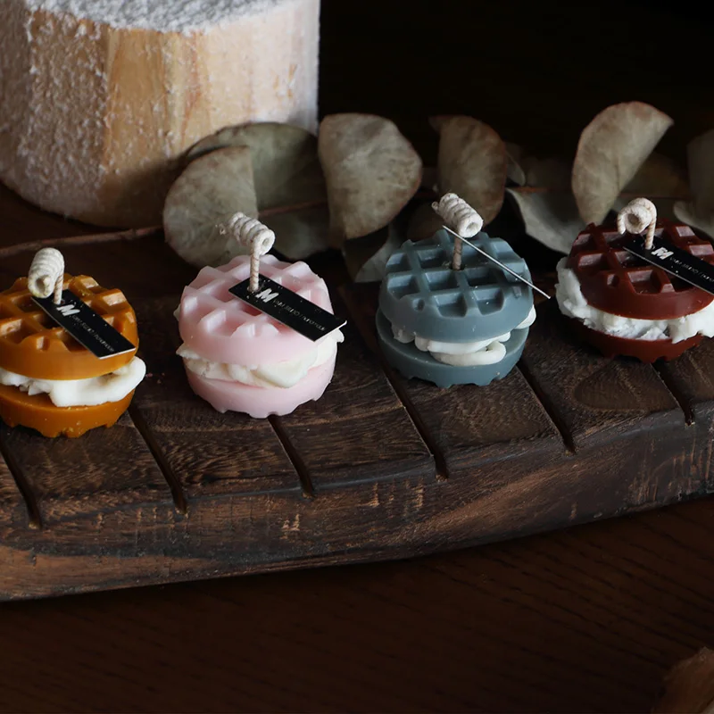 Вафельное печенье силиконовая форма для свечей DIY гипсовые поделки печенья