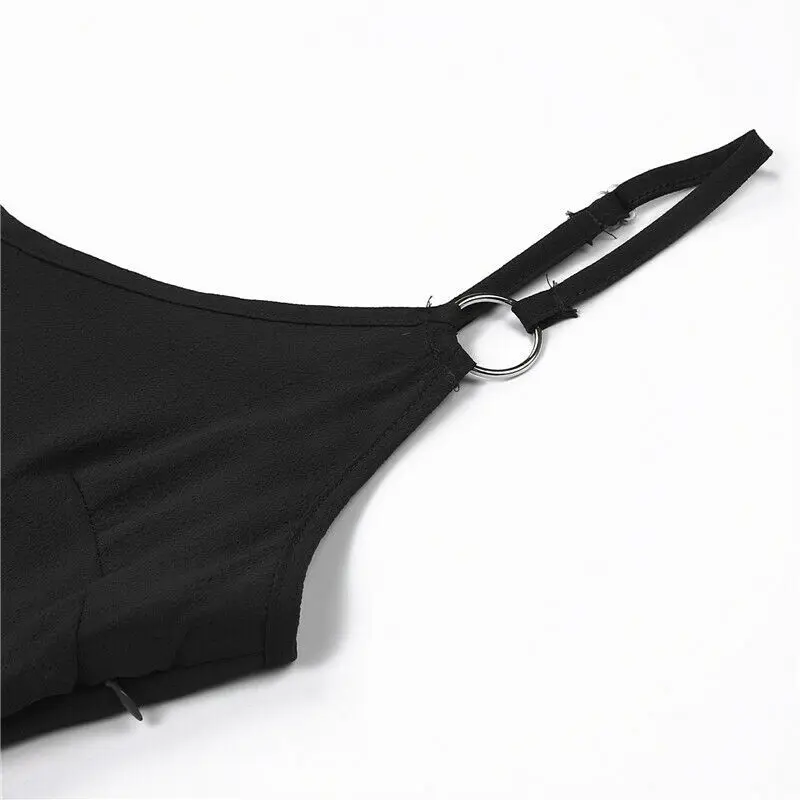 Женское платье-майка на бретельках белое кружевное мини-платье лето 2019 | Женская