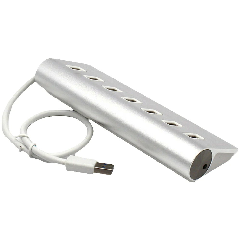 Высокая скорость 5 Гбит/с 7 портов алюминиевый USB 3 0 концентратор для ПК ноутбука Mac