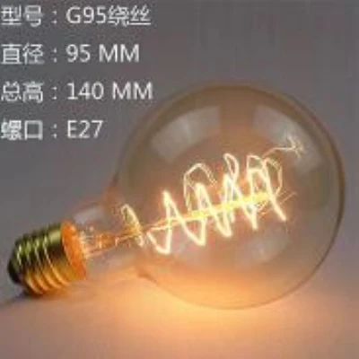 Ретро Edison led светильник лампочка E27 220 В 40 Вт ST64 G95 T185 T300 лампа накаливания ампулы лампы Винтаж Эдисон лампы - Испускаемый цвет: F