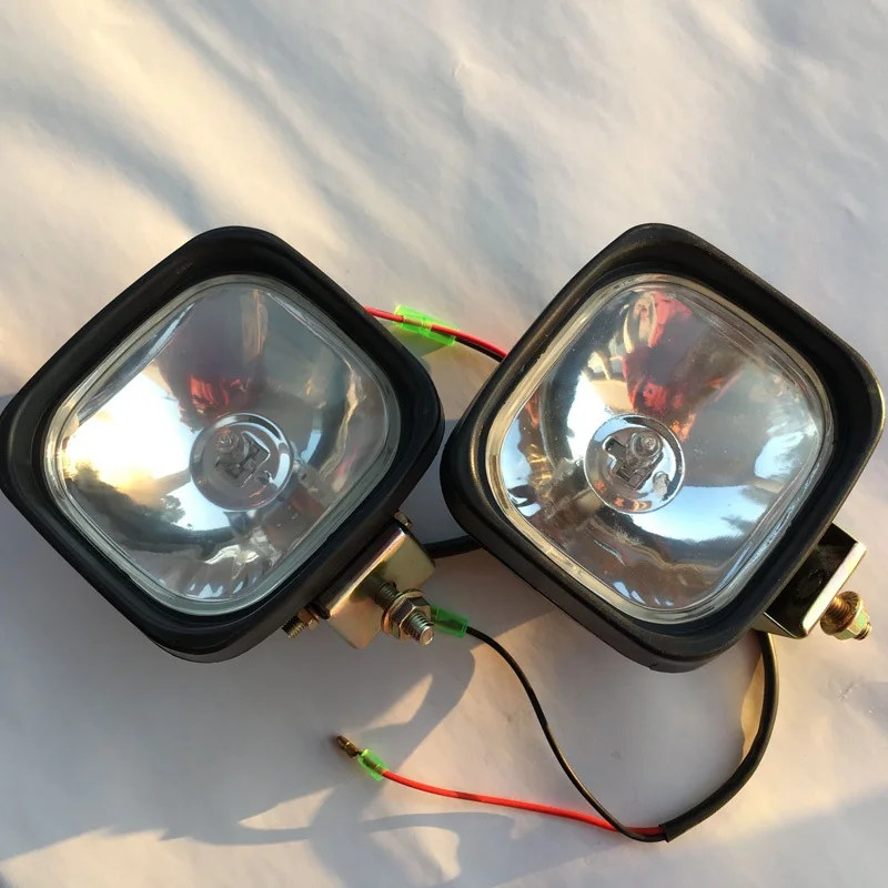 12 V-24 V галогенная Автомобильная лампочка 4x4 прожектор Offroad 4WD грузового автомобиля Aux противотуманная фара RV прицеп ATV для вилочных погрузчиков аксессуары для фар - Цвет: Spot 2pcs