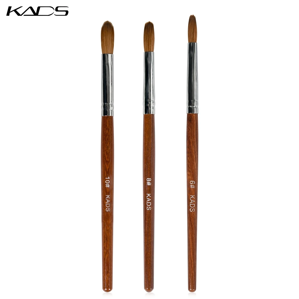 KADS 6# 8# 10# Pincel Kolinsky Acrylic Nail Brush Gel Poly Brush Crimped Head Red Wood Handle Professional Manicure Brush
KADS 6# 8# 10# Pincel Kolinsky Acrylic Nail Brush Gel Poly Brush Crimped Head Red Wood Handle Professional Manicure Brush