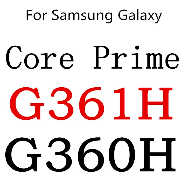 Высококачественная защитная пленка из закаленного стекла для samsung Galaxy J1 J3 J5 J7 A5 S3 S4 S5 NEO S6 Grand Prime G531 - Цвет: Core Prime