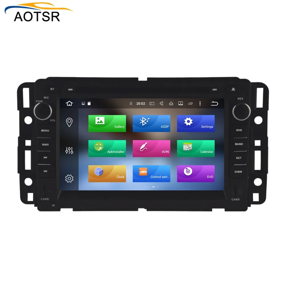 IPS экран Android 8 1 автомобильный dvd плеер для GMC Yukon/Taho 2007 2012 GPS навигация радио авто