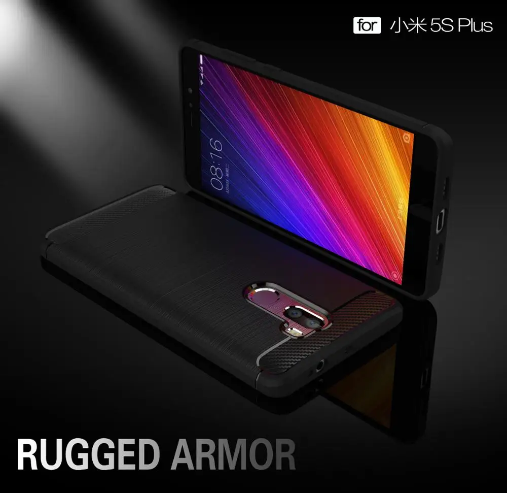 Bauqee Защитная крышка телефона чехол для Xiaomi Mi 5S плюс голубой цвет принципиально