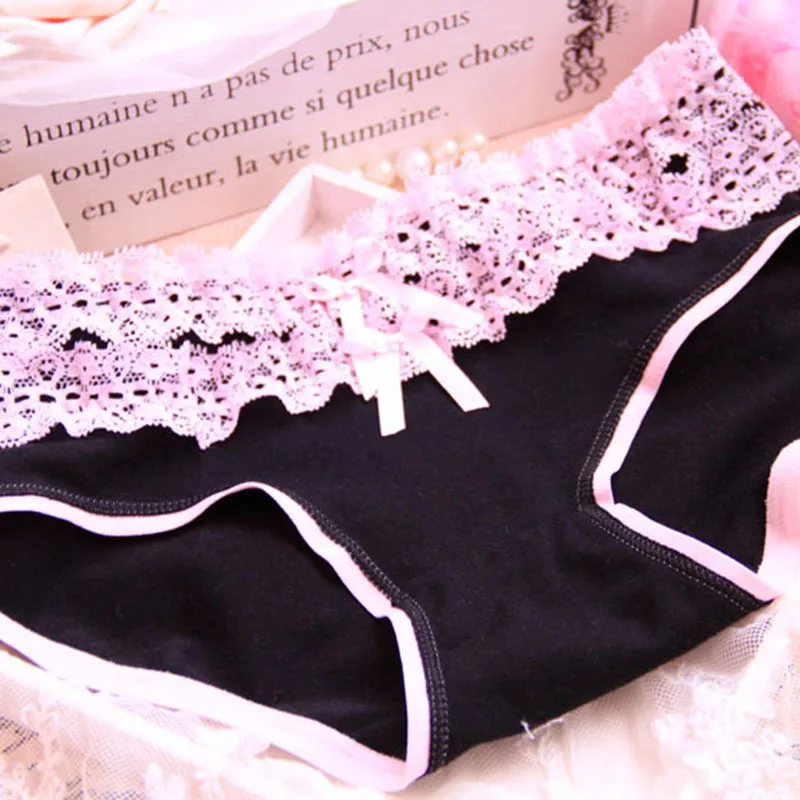 Женские хлопковые трусики женские кружевные боковые дышащие нижнее белье