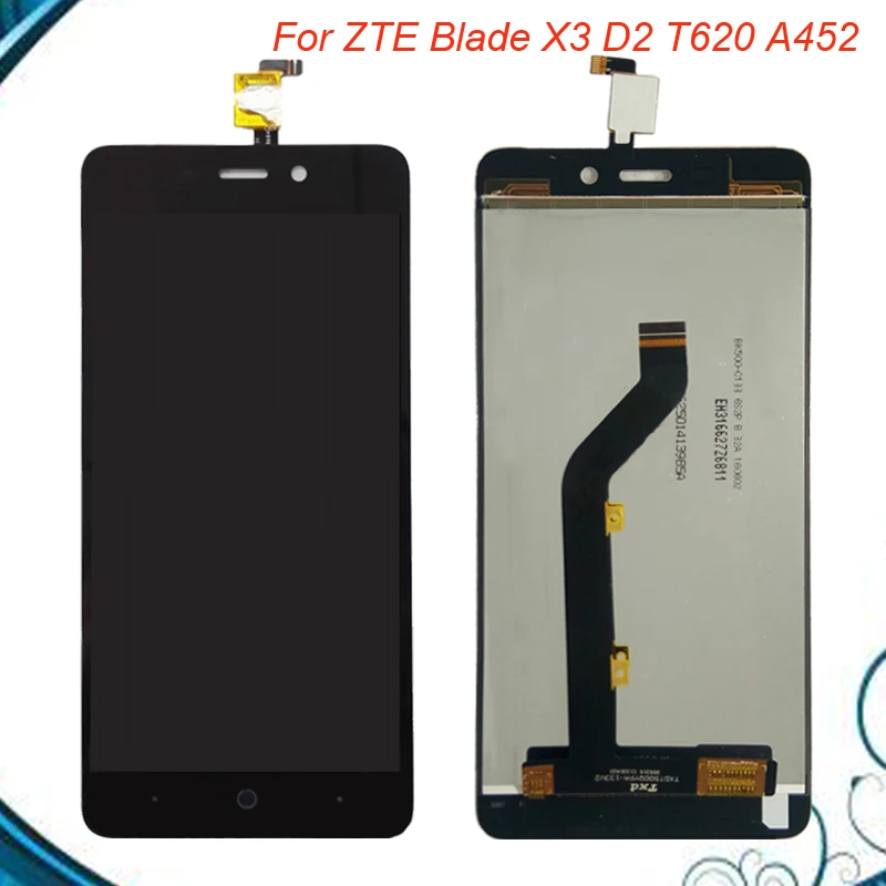 5 шт./Лот 0 ''для ZTE Blade X3 D2 T620 A452 ЖК экран с сенсорным экраном дигитайзер в сборе