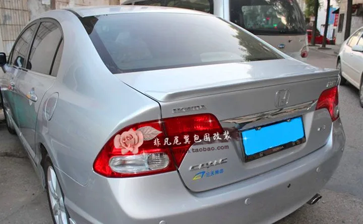 Для honda civic спойлер 2006-2011 civic спойлер Высокое качество ABS Материал окрашенный цвет для honda спойлер