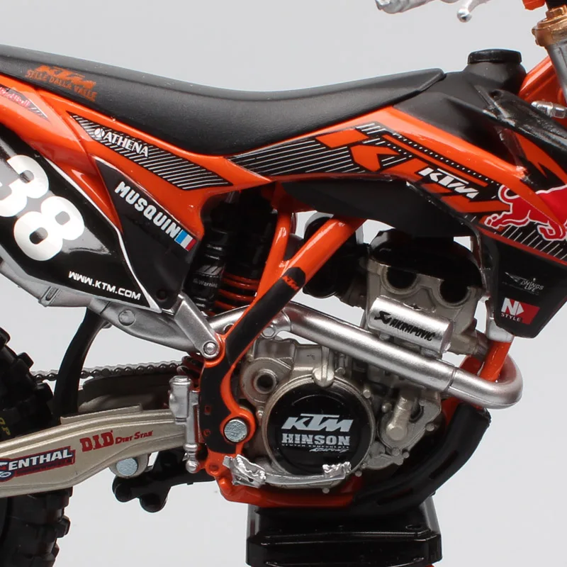 1:12 Масштаб KTM 250 SXF red bull № 38 Марвин Musquin мотоцикл литая под давлением модель redbull Мотокросс для гоночных автомобилей велосипедов игрушка модель миниатюры