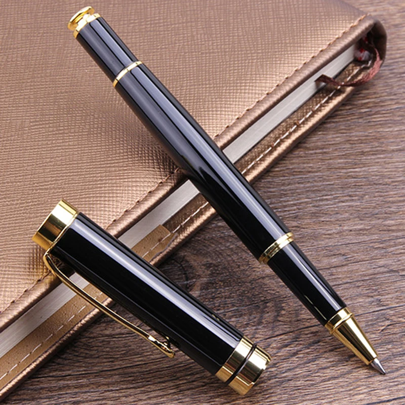 Металлическая шариковая ручка из нержавеющей стали с векторным роликом деловые