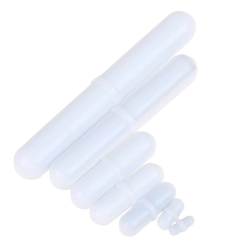 Горячее предложение! Распродажа! 1 шт. PTFE магнитная мешалка белый цвет без поворотного кольца 7 размеров