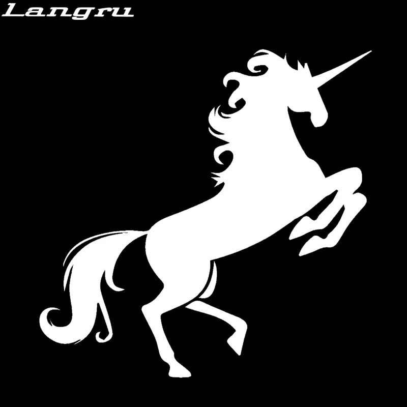 Langru новый стиль Пегас величественные скачковые лошади единорог смешная наклейка