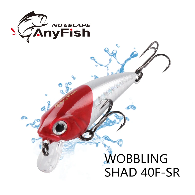 ANYFISH воблер SHAD 40F SR жесткая приманка для рыбалки 10 цветов на выбор 4 см 2 5 г с