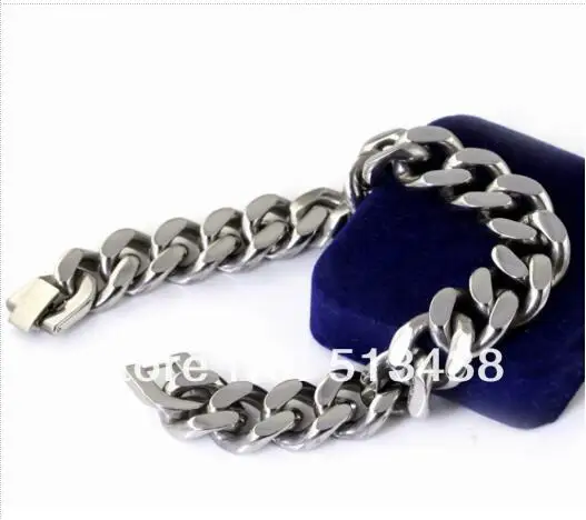 Браслет цепочка мужской из нержавеющей стали 77 г 15 мм|bracelet box|braceletbracelet uv |