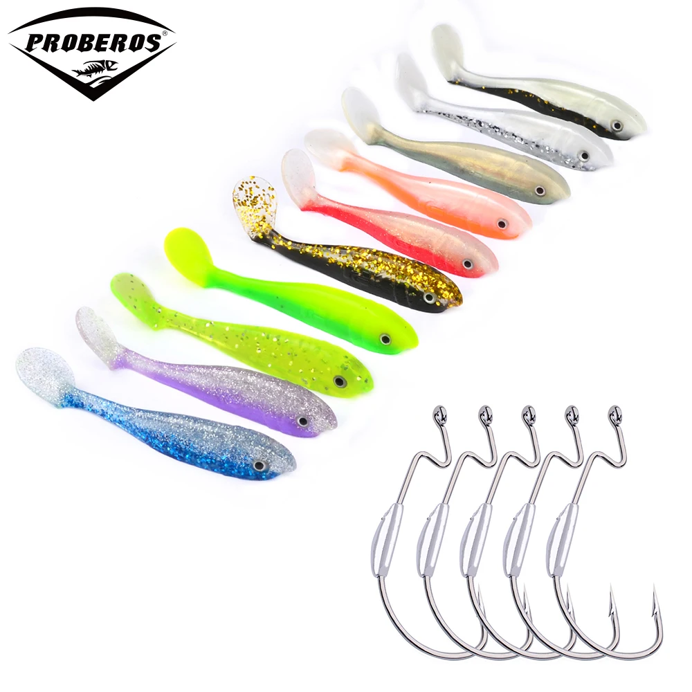 PRO BEROS Мягкая приманка ручной работы рыболовная 10 цветов рыболовные снасти 20 шт. 0 2