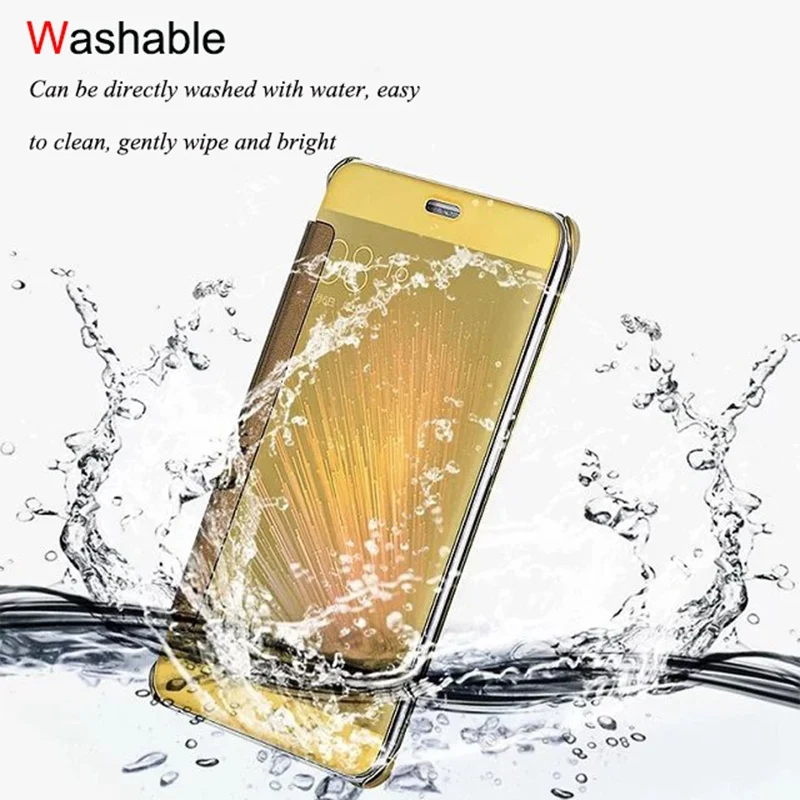 Покрытие зеркало телефон чехлы для Xiaomi Redmi Note 3 флип чехол ясно смарт-пробудить View