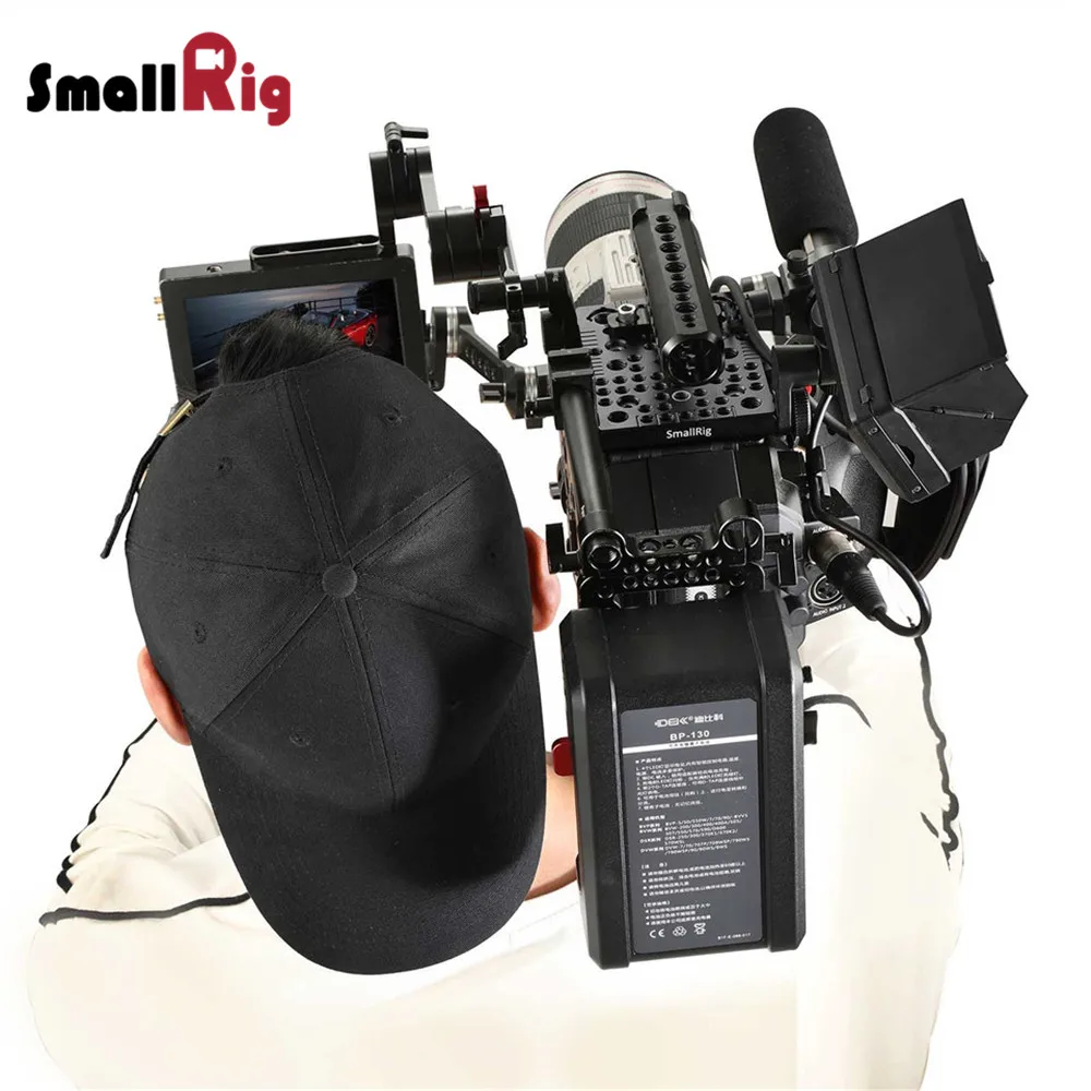 Верхняя пластина SmallRig для DSLR-камеры Panasonic EVA1 с 1/4 3/8 резьбовыми отверстиями