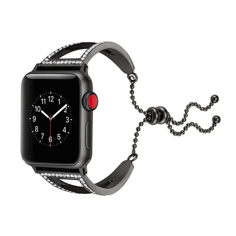 Регулируемый ремешок из нержавеющей стали для iwatch 44 мм apple watch Band 42 series 6 5 4 3 2 1