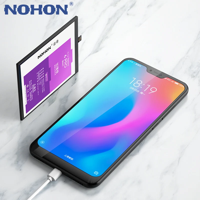 Сменный литий полимерный аккумулятор NOHON BN47 BN44 BN40 BM47 BM4A для Xiaomi Redmi 6 4 Pro 5 Plus 3 3S