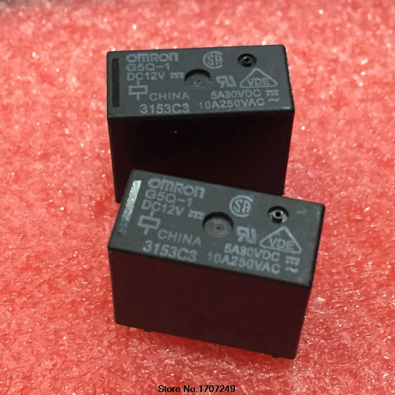 

Free Shipping new original relay 10pcs/lot G5Q-1-DC12V G5Q-1-12VDC G5Q-1-12V G5Q-1 12VDC 10A 5PIN