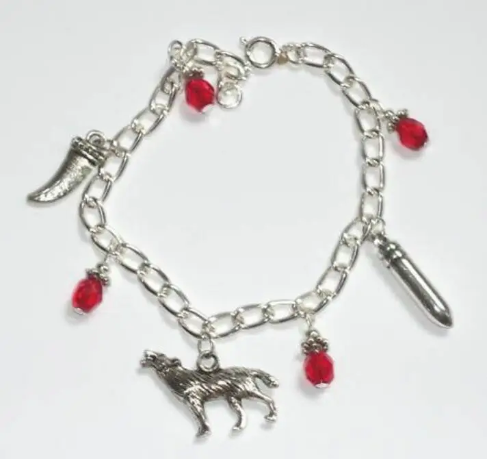 Mixed Vintage Silver Punk Skull Wings Infinite Wolf Bullets Crystal Bead Charm Cuff Bracelets Bangles Anklet For Women Jewelry | Украшения